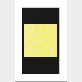 Citrus pattern in yellow Posters and Art